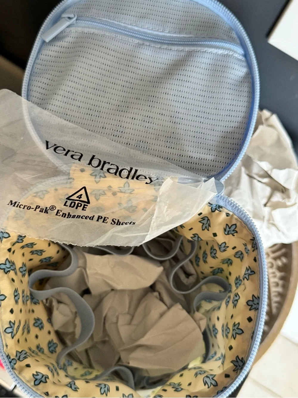 NWT Vera Bradley Upright Organizer in Ripstop , All Over Turtle Print